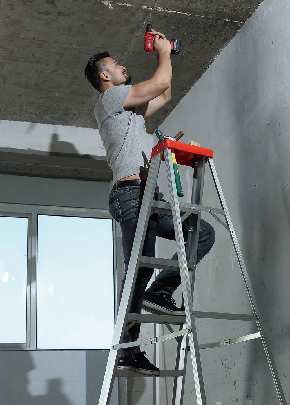 Escalera de paso para la construcción