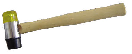 R884 RUBBER HAMMER WITH WOODEN HANDLE